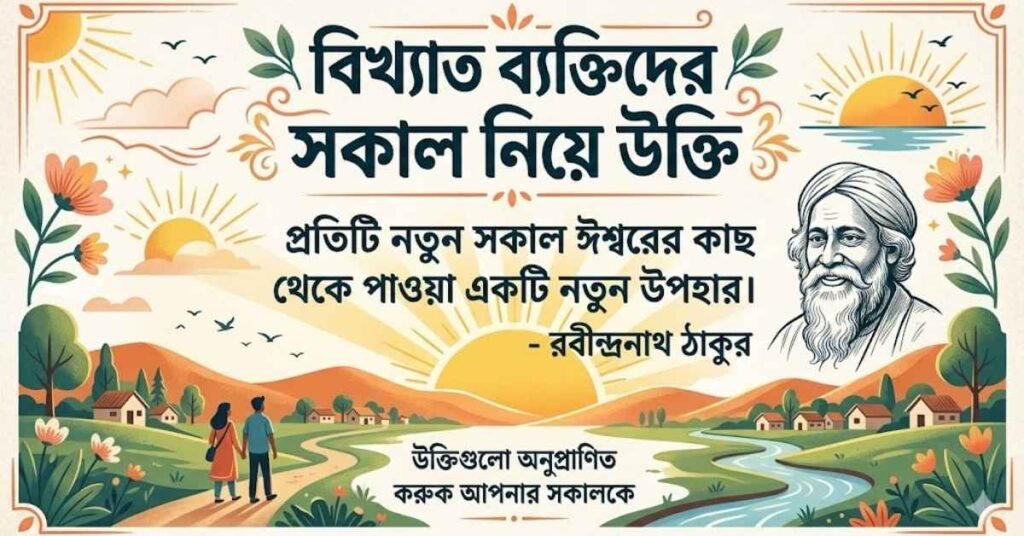 বিখ্যাত ব্যক্তিদের সকাল নিয়ে উক্তি