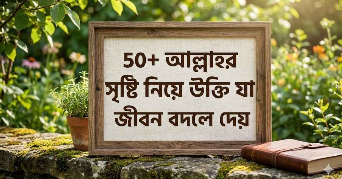 50+ আল্লাহর সৃষ্টি নিয়ে উক্তি যা জীবন বদলে দেয়