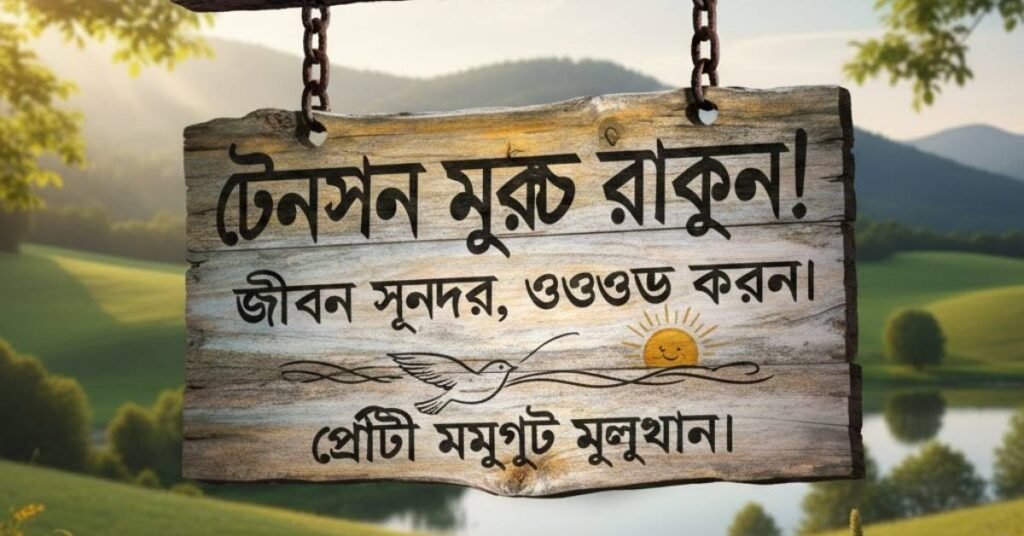 টেনশন মুক্ত থাকার প্রেরণাদায়ক উক্তি