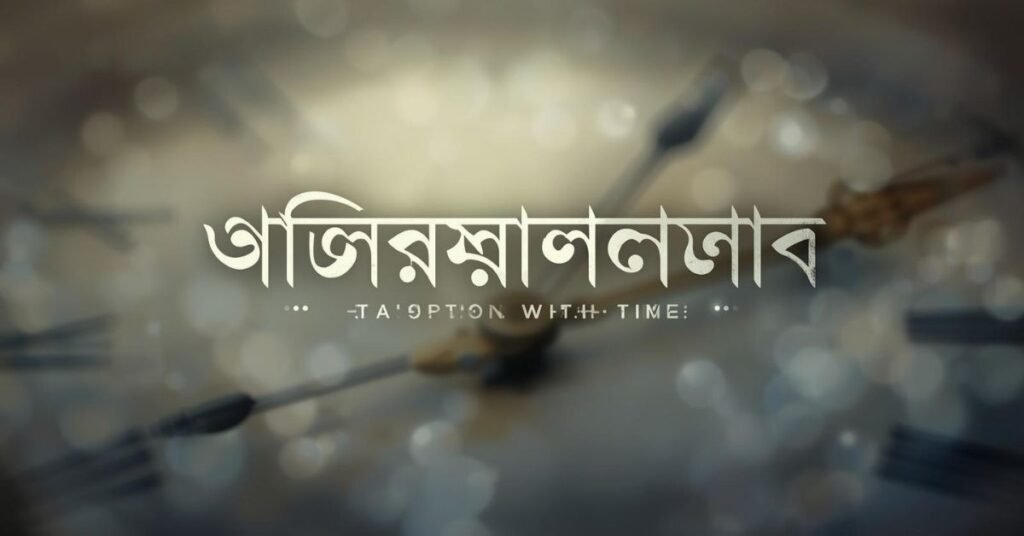 সময় নিয়ে ক্যাপশন