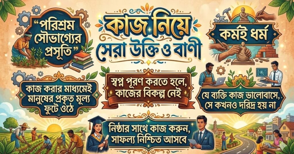 কাজ নিয়ে সেরা উক্তি ও বাণী