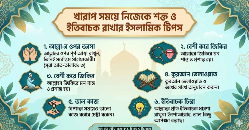 খারাপ সময়ে নিজেকে শক্ত ও ইতিবাচক রাখার ইসলামিক টিপস