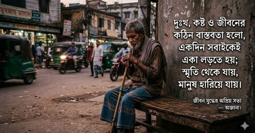 দুঃখ, কষ্ট ও জীবনের কঠিন বাস্তবতা নিয়ে উক্তি