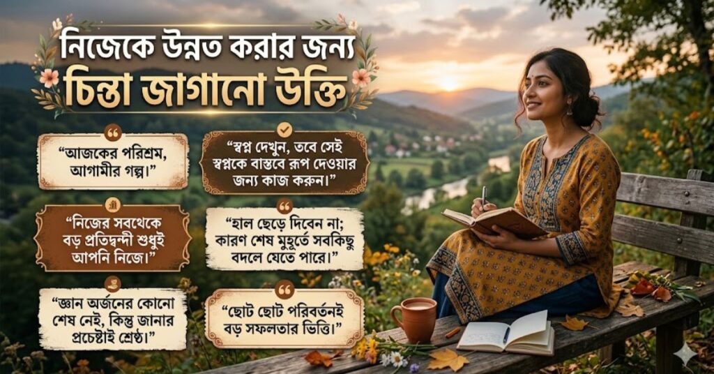 নিজেকে উন্নত করার জন্য চিন্তা জাগানো উক্তি
