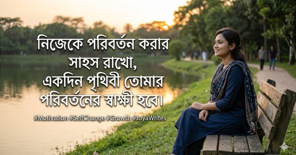 নিজেকে পরিবর্তন নিয়ে মোটিভেশনাল উক্তি