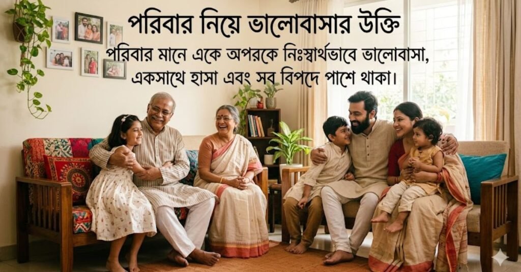 পরিবার নিয়ে ভালোবাসার উক্তি