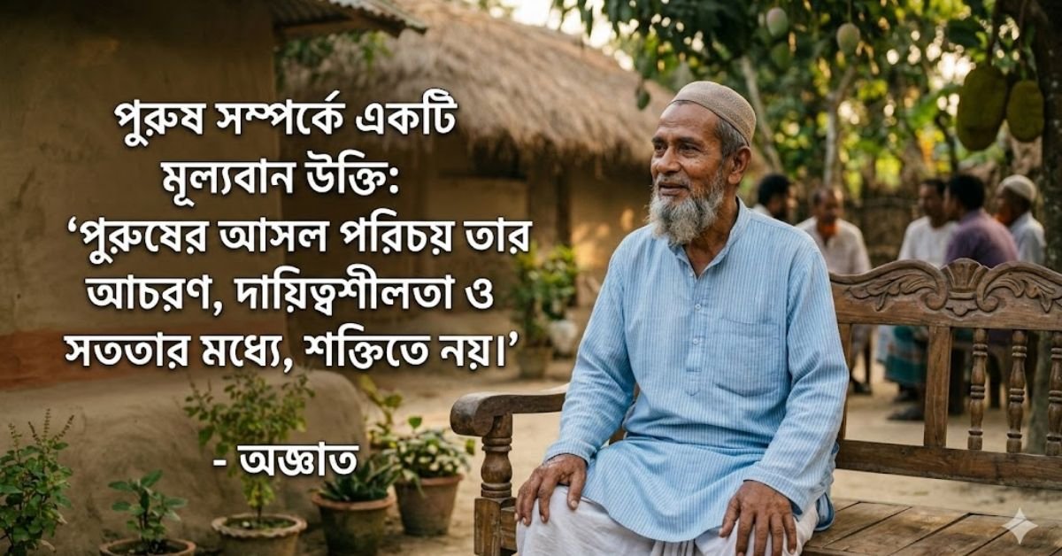 পুরুষ নিয়ে উক্তি