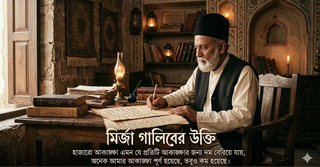 মির্জা গালিবের উক্তি