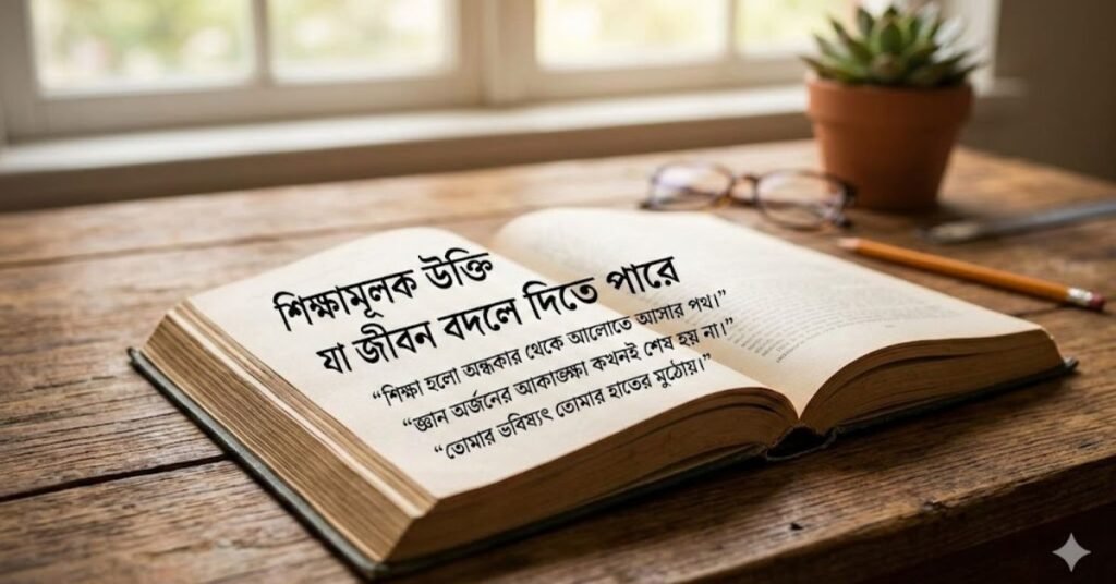 শিক্ষামূলক উক্তি যা জীবন বদলে দিতে পারে