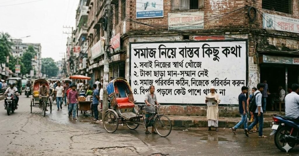 সমাজ নিয়ে বাস্তব কিছু কথা