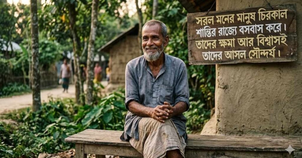 সরল মনের মানুষ নিয়ে গভীর অর্থপূর্ণ বাণী