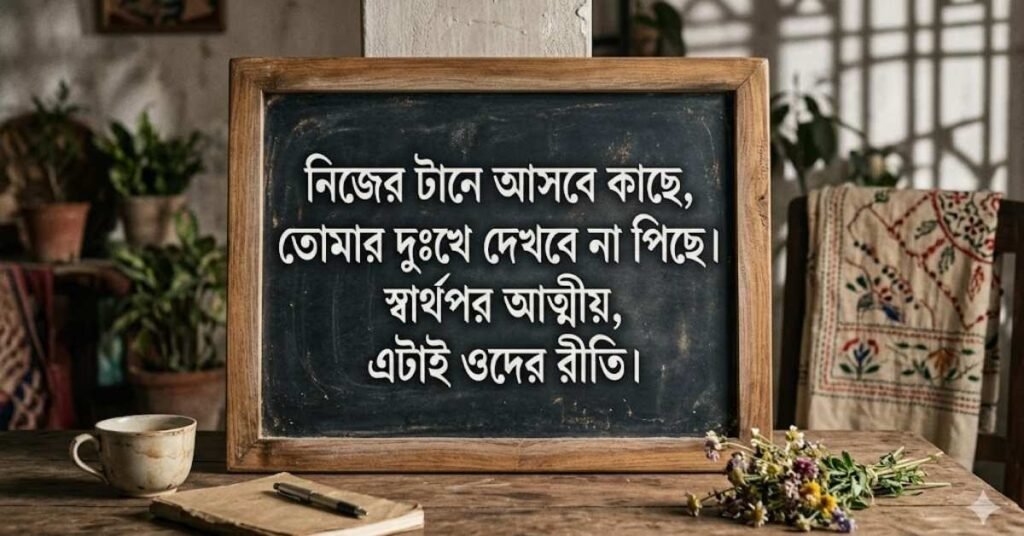 স্বার্থপর আত্মীয়দের নিয়ে ছোট, শক্ত ও ব্যঙ্গাত্মক উক্তি