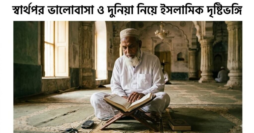 স্বার্থপর ভালোবাসা ও দুনিয়া নিয়ে ইসলামিক দৃষ্টিভঙ্গি