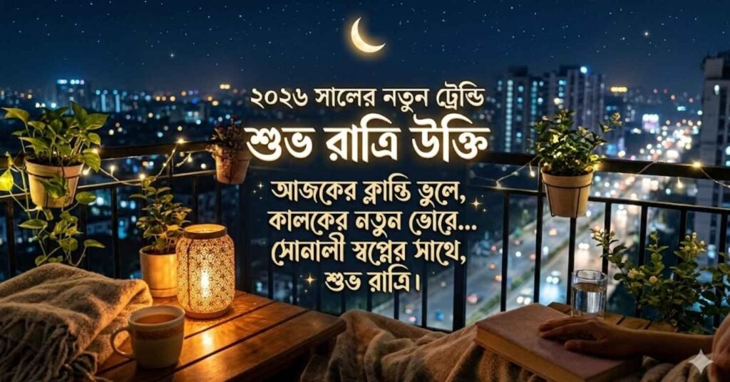 ২০২৬ সালের নতুন ট্রেন্ডি শুভ রাত্রি উক্তি