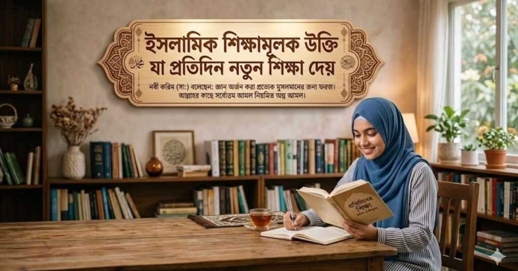 ইসলামিক শিক্ষামূলক উক্তি যা প্রতিদিন নতুন শিক্ষা দেয়