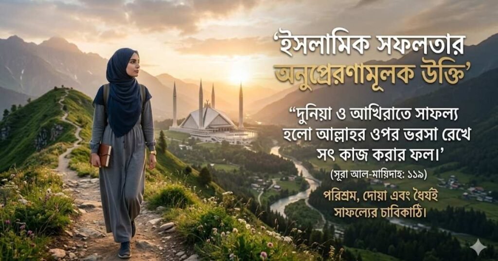 ইসলামিক সফলতার অনুপ্রেরণামূলক উক্তি