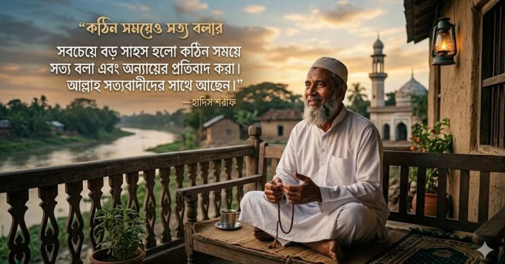 কঠিন সময়েও সত্য বলার অনুপ্রেরণামূলক ইসলামিক উক্তি