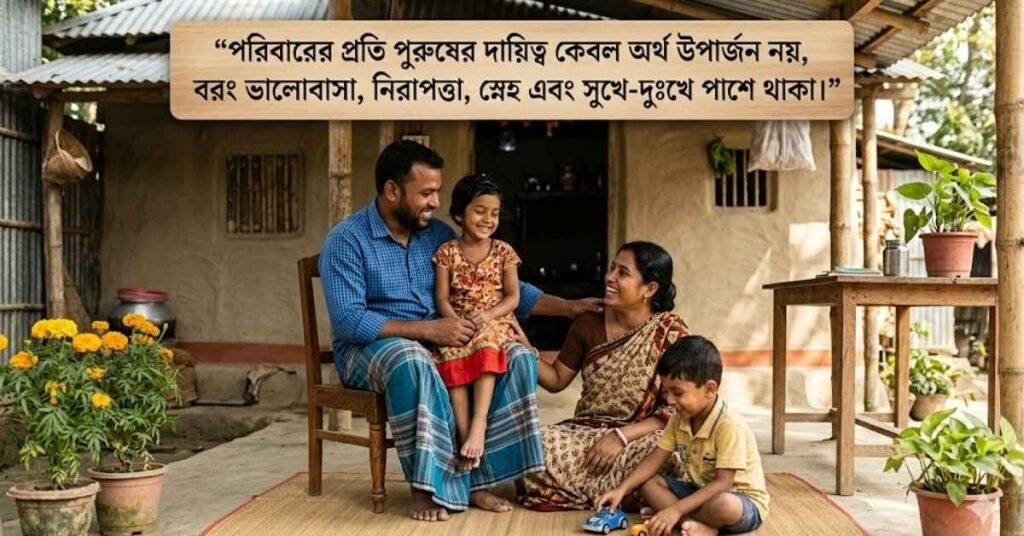 পরিবারের প্রতি পুরুষের দায়িত্ব নিয়ে উক্তি
