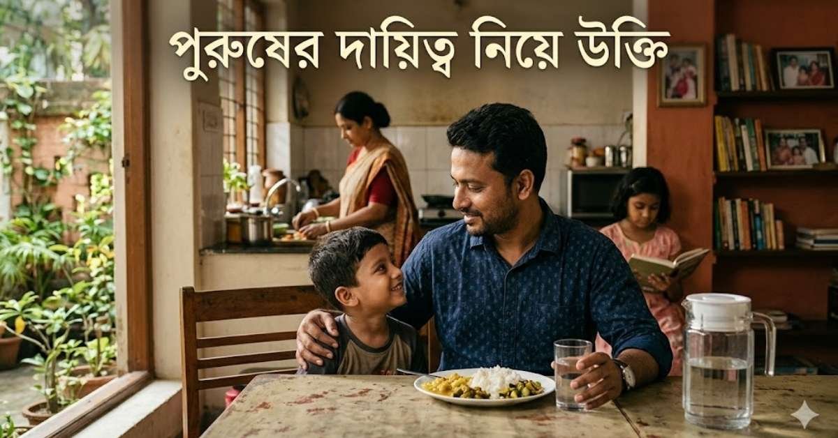 পুরুষের দায়িত্ব নিয়ে উক্তি