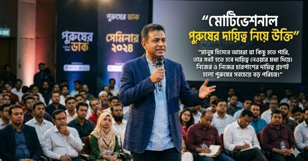 মোটিভেশনাল পুরুষের দায়িত্ব নিয়ে উক্তি