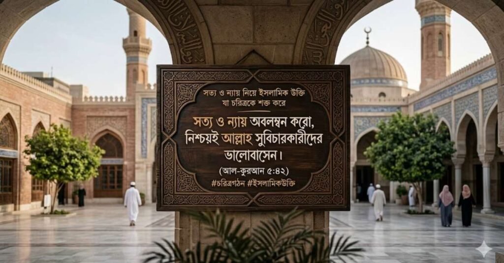 সত্য ও ন্যায় নিয়ে ইসলামিক উক্তি যা চরিত্রকে শক্ত করে