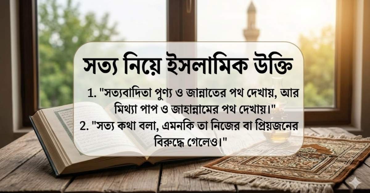 সত্য নিয়ে ইসলামিক উক্তি