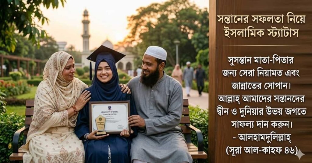 সন্তানের সফলতা নিয়ে ইসলামিক স্ট্যাটাস