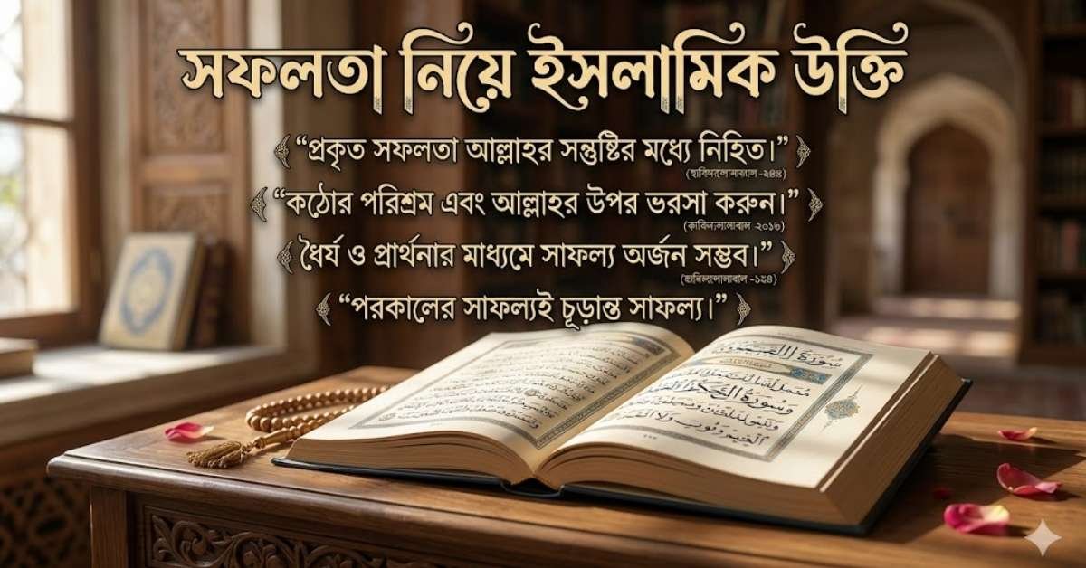 সফলতা নিয়ে ইসলামিক উক্তি