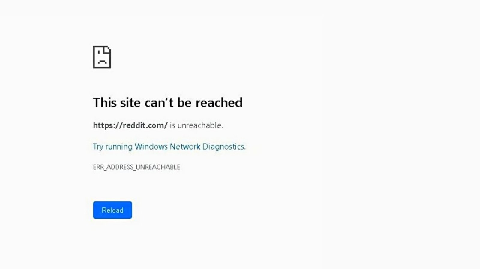 ERR_ADDRESS_UNREACHABLE